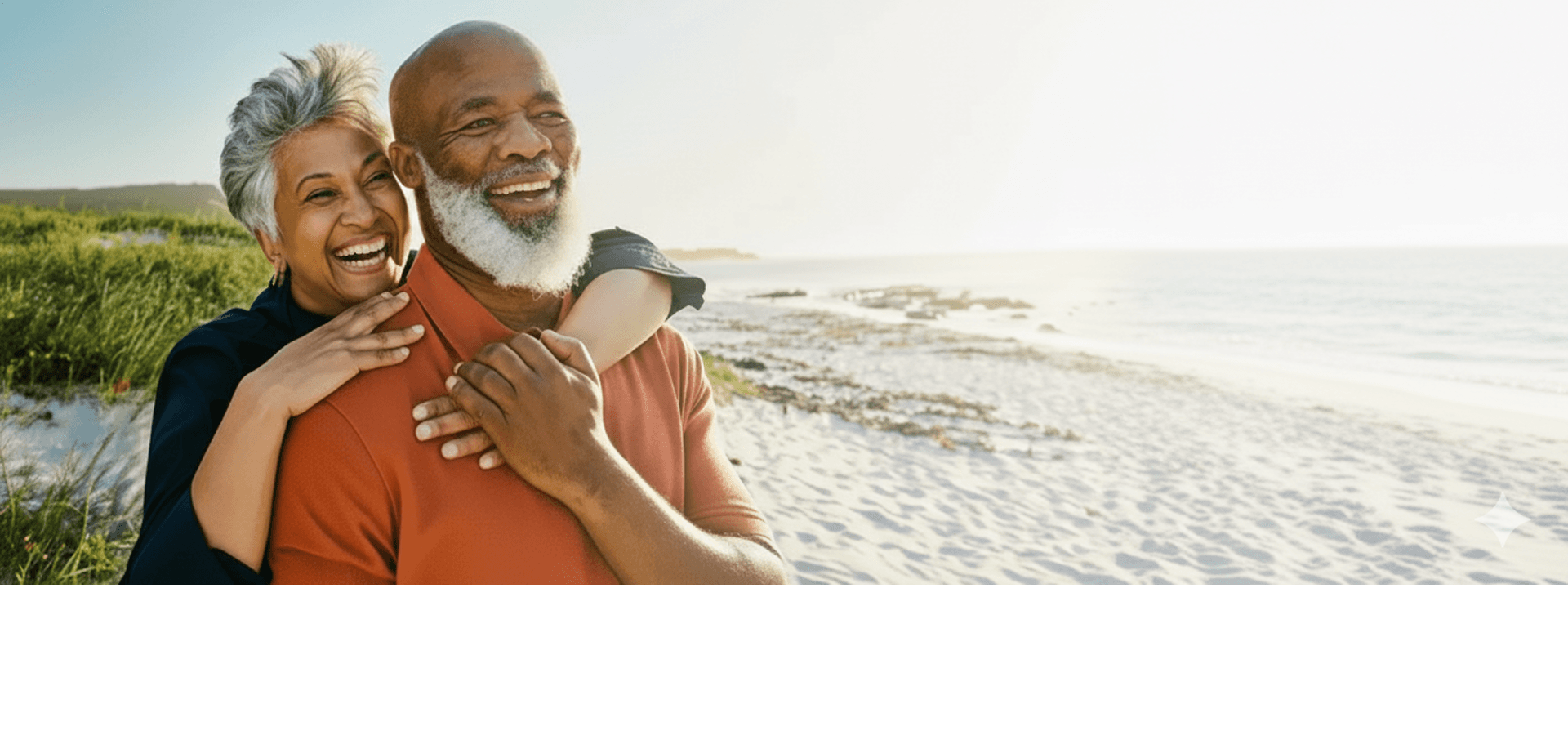 Happy couple at Beach
