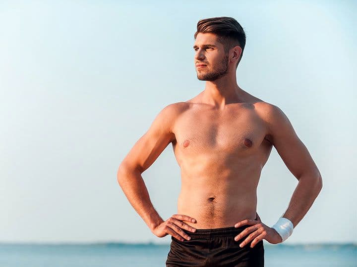 Husband and wife smiling