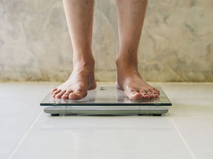 Husband and wife smiling