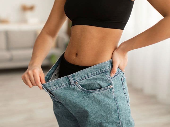 Husband and wife smiling