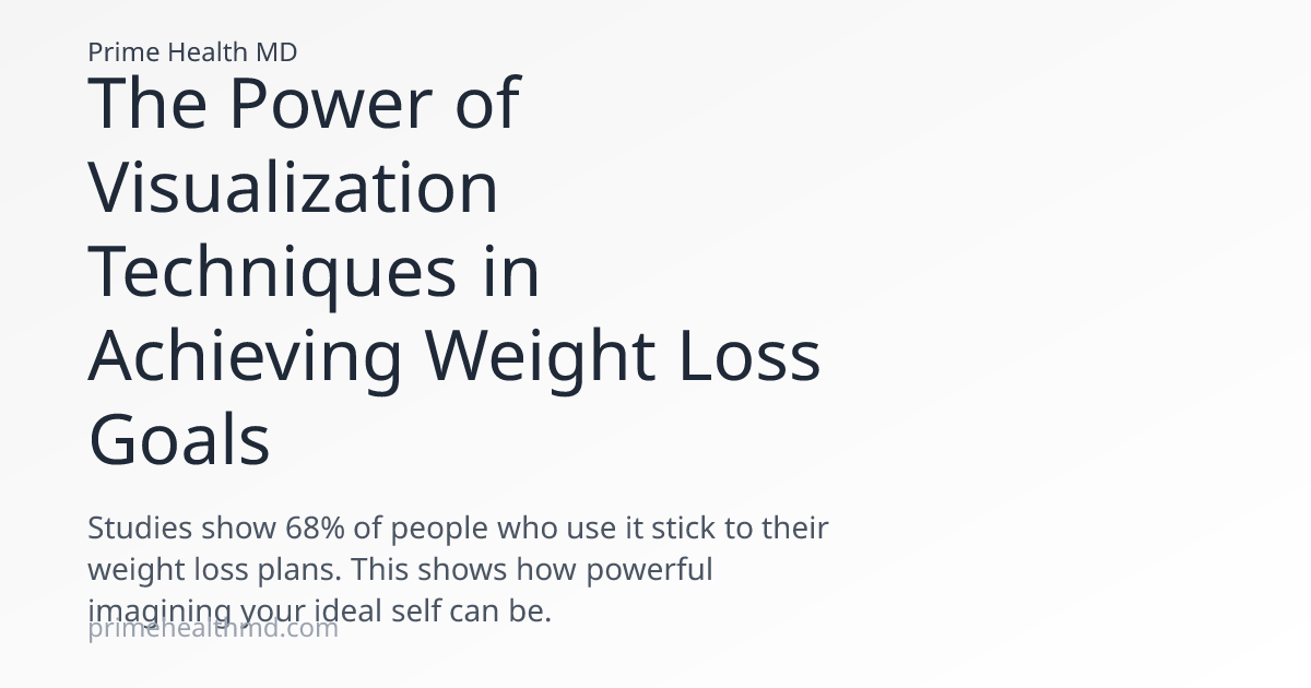 The Power of Visualization Techniques in Achieving Weight Loss Goals